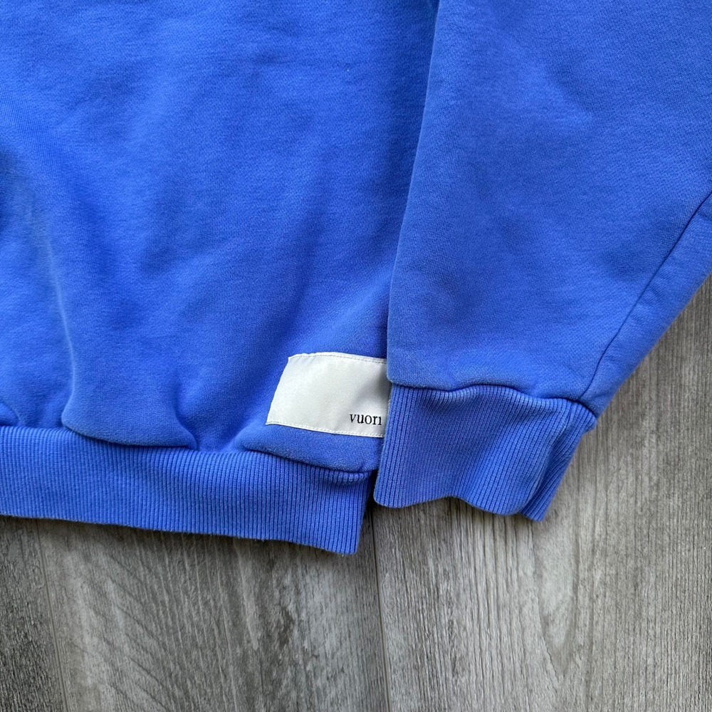 Vuori Restore oversized Blue Pullover Hoodie Fleece womens Medium soft - Picture 3 of 7